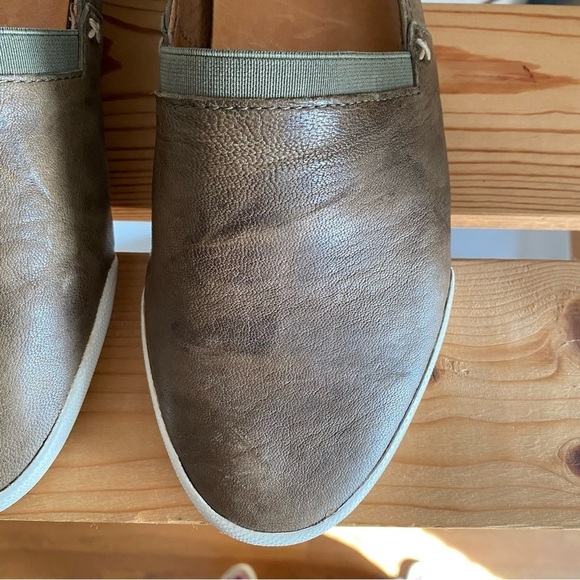 Frye Brown Leather Melanie Slip On Sneakers 10 - Picture 7 of 15